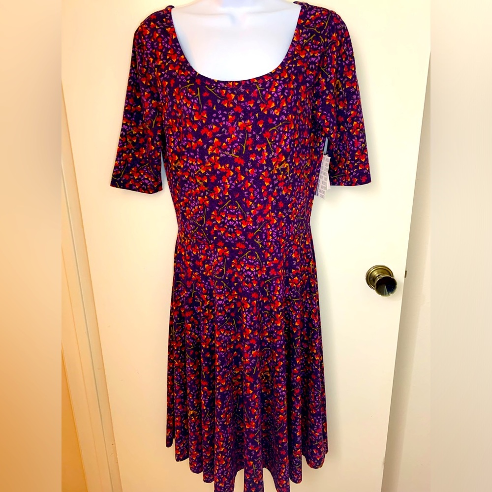 Purple and magenta Lularoe Nicole new with tags